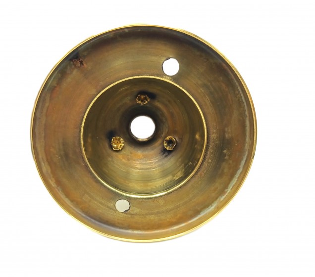 Triple Hook Ceiling Pendant Set Brass