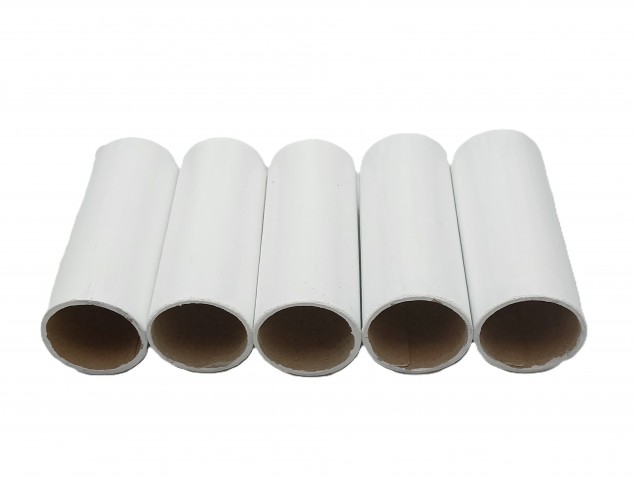 Chandelier Candle covers White Card 68mm x 24mm 