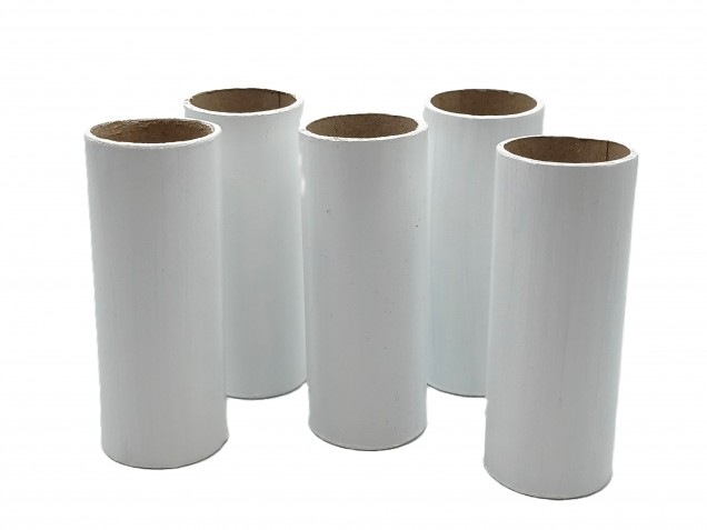 Chandelier Candle covers White Card 68mm x 24mm 