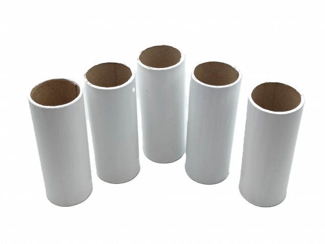 Candle Tube White Tube Card 85mm x 24mm