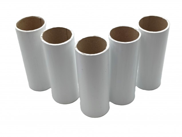 Chandelier Candle covers White Card 68mm x 24mm 