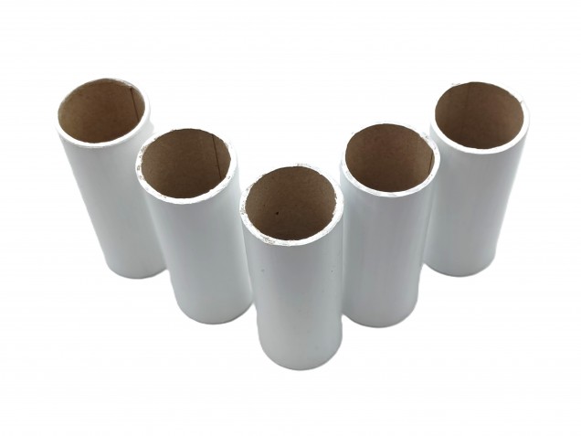 Chandelier Candle covers White Card 68mm x 24mm 