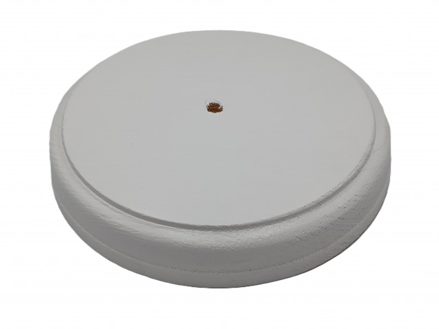 White round wooden ceiling pattress in pine 210mm