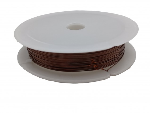 chandelier wire ANTIQUE BRASS coloured copper 0.4mm x 10 metres 