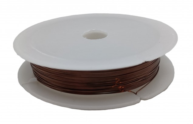 chandelier wire ANTIQUE BRASS coloured copper 0.4mm x 10 metres 