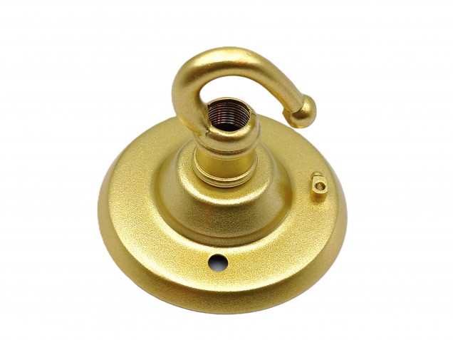 Chandelier Ceiling Rose Hook in gold 15 kgs max load