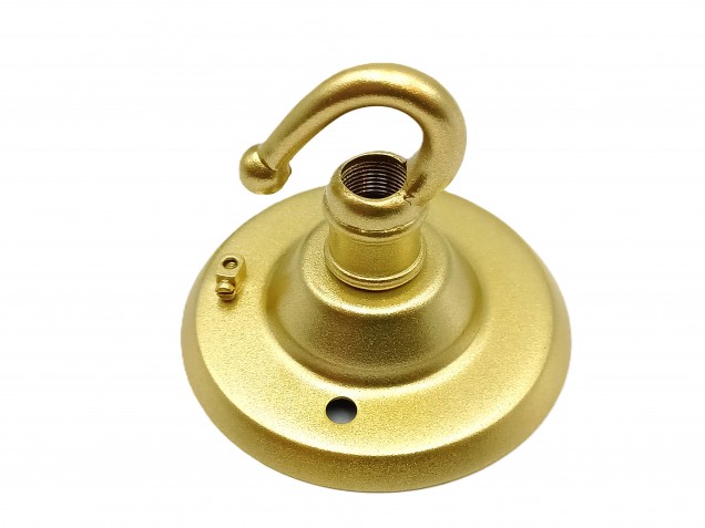 Chandelier Ceiling Rose Hook in gold 15 kgs max load