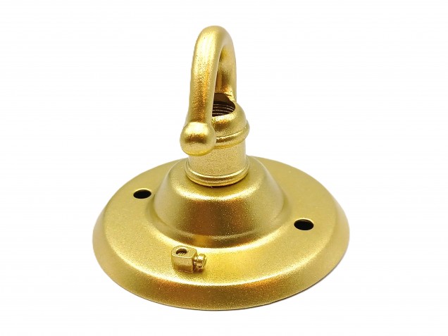 Chandelier Ceiling Rose Hook in gold 15 kgs max load