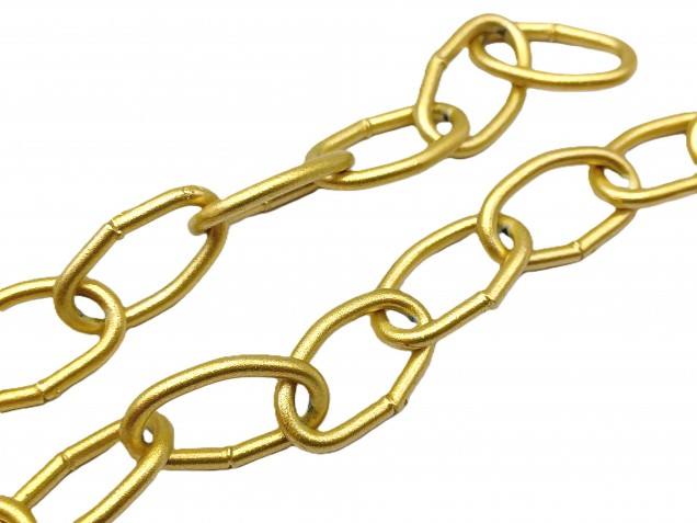 Chandelier Ceiling Rose Hook and chain in gold 15 kgs max load