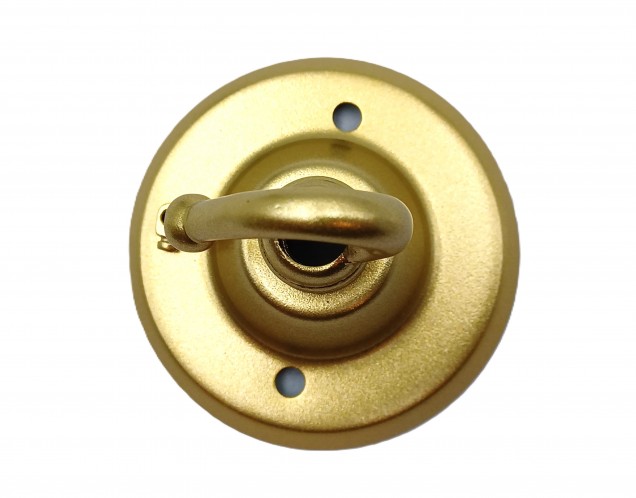 Chandelier Ceiling Rose Hook and chain in gold 15 kgs max load