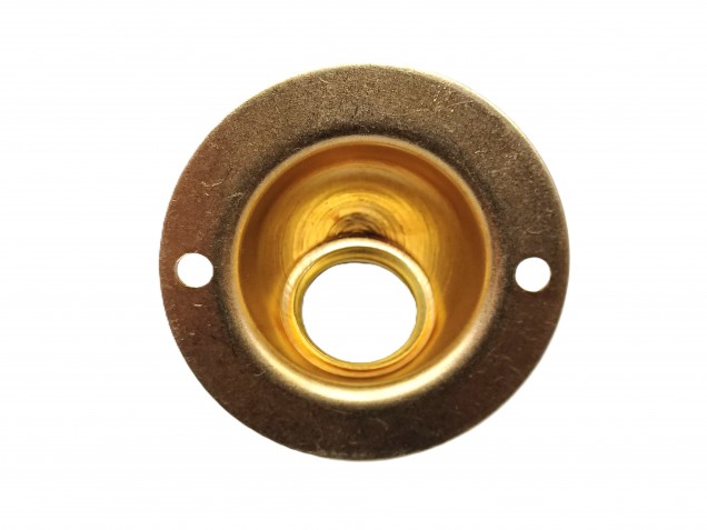 Angle batten lamp holder BC B22 with choice of lamp shade holder