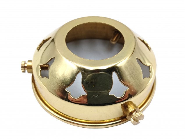 Angle batten lamp holder BC B22 with choice of lamp shade holder