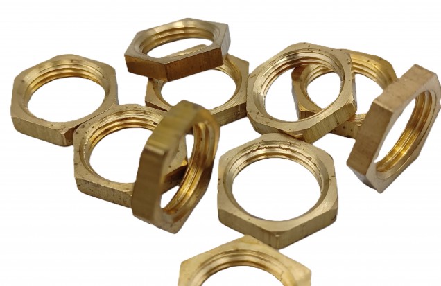 M13 Brass Hexagon Nuts 13mm Metric Thread