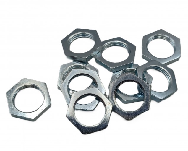 10 X M13 HEXAGON NUTS 13MM THREAD ZINC PLATED STEEL
