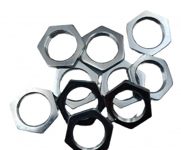 10 X M13 HEXAGON NUTS 13MM THREAD ZINC PLATED STEEL