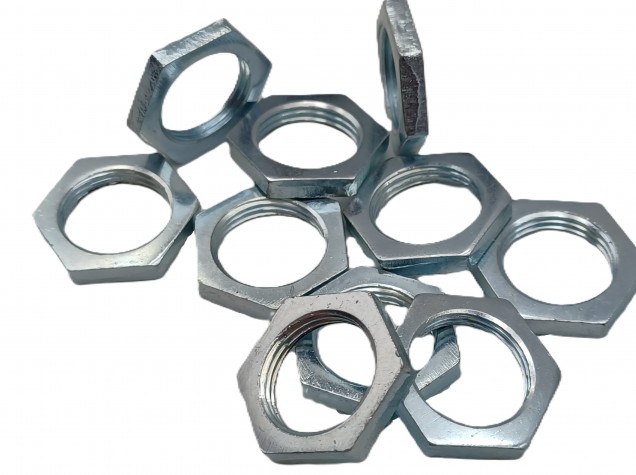 10 X M13 HEXAGON NUTS 13MM THREAD ZINC PLATED STEEL
