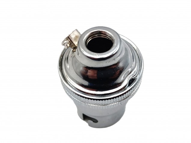 Chrome plated Bulb Holder Lamp Holder BC B22 PLAIN SKIRT