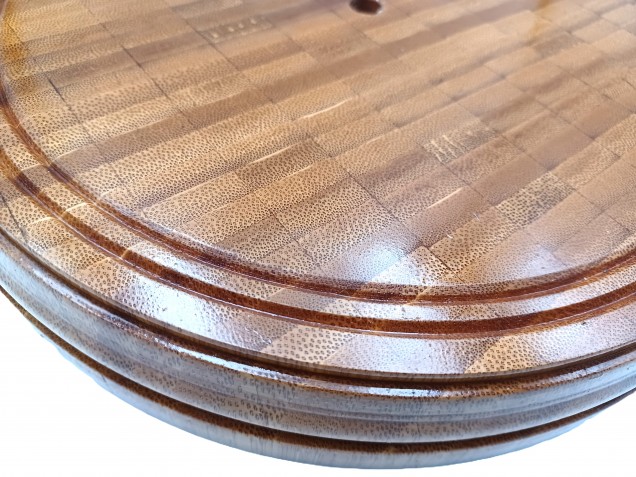 Large Hardwood Ceiling Pattress varnished 