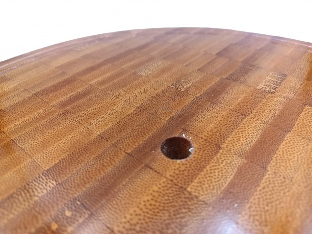 Large Hardwood Ceiling Pattress varnished 