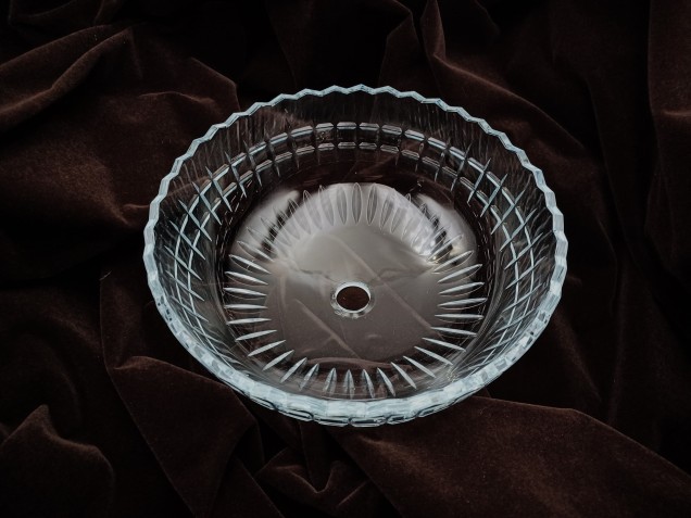 Chandelier lower bowl large glass Bottom Bowl 