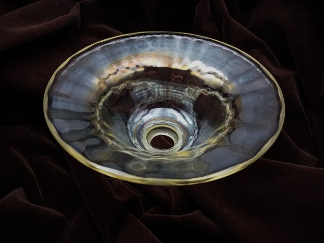 Antique Murano large Chandelier glass pan