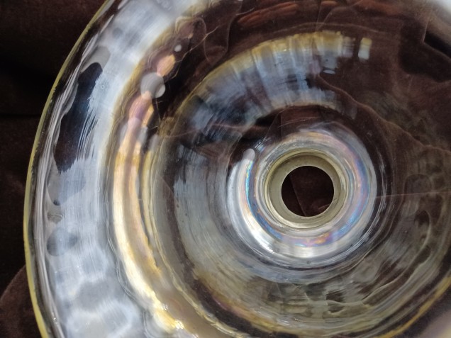 Antique Murano large Chandelier glass pan