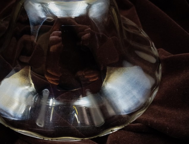 Antique Murano large Chandelier glass pan