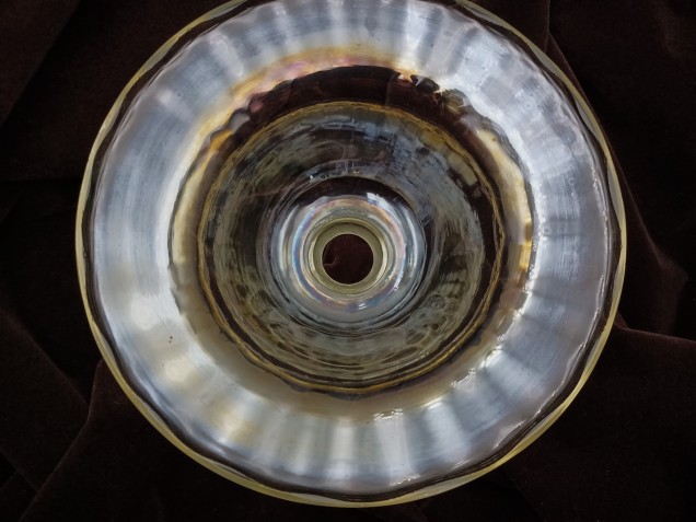 Antique Murano large Chandelier glass pan