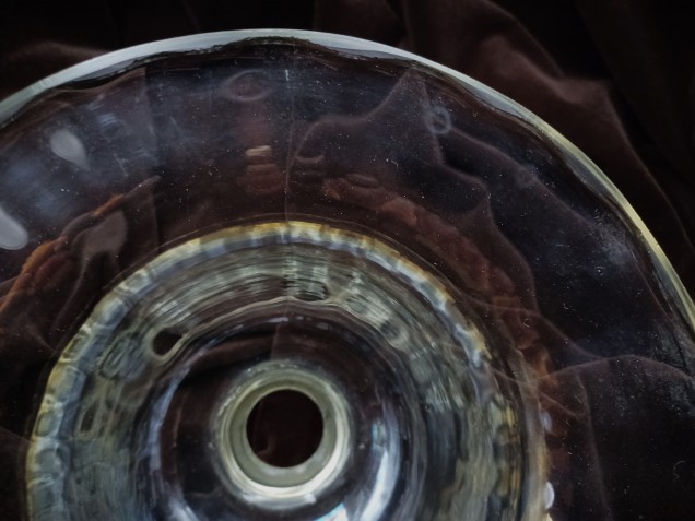 Antique Murano large Chandelier glass pan