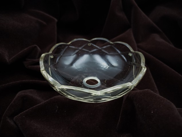 Vintage Chandelier cut glass drip pan 