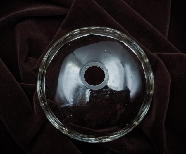 Vintage Chandelier cut glass drip pan 