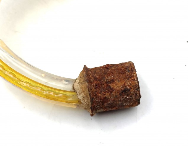 Venetian glass wall light Leaf blue and gold with pink flower