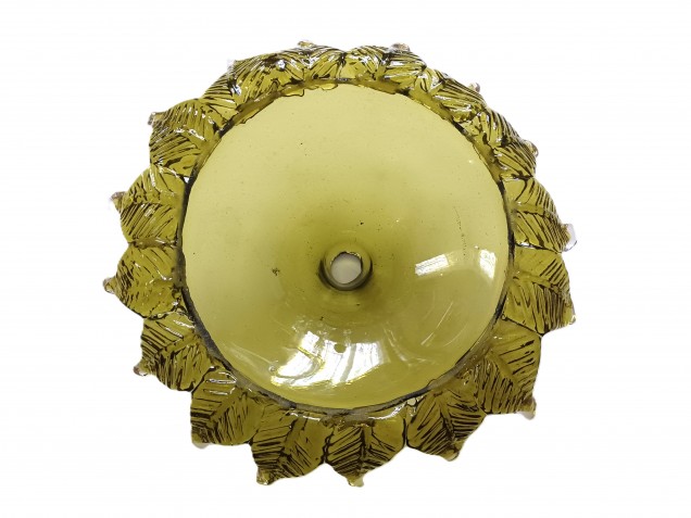 Antique Venetian Chandelier top canopy green 