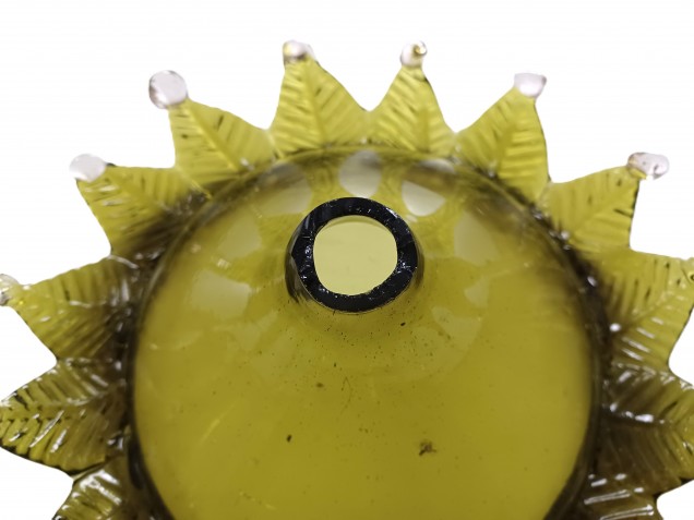 Antique Venetian Chandelier top canopy green 