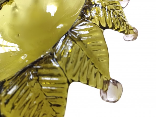 Antique Venetian Chandelier top canopy green 