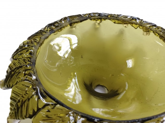 Antique Venetian Chandelier top canopy green 