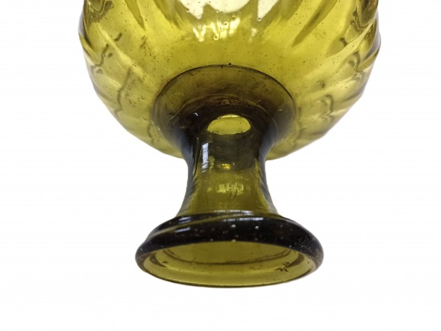 Antique green Murano Chandelier top canopy crown