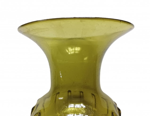 Antique green Murano Chandelier top canopy crown