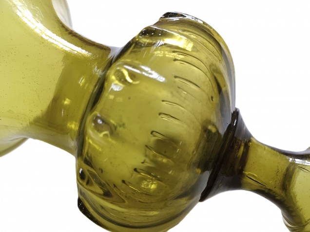 Antique green Murano Chandelier top canopy crown