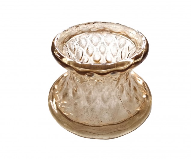 Venetian Chandelier glass stem spacer gold 80mm width 