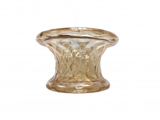 Venetian Chandelier glass stem spacer gold 80mm width 