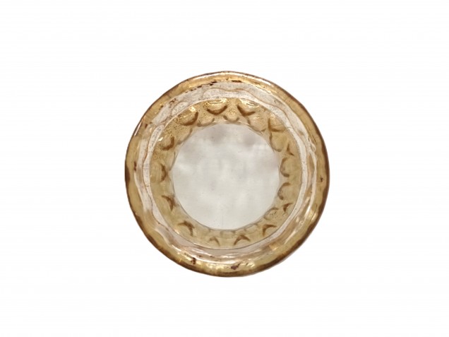 Venetian Chandelier glass stem spacer gold 80mm width 