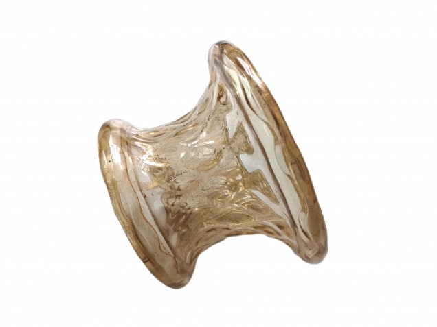 Venetian Chandelier glass stem spacer gold 80mm width 