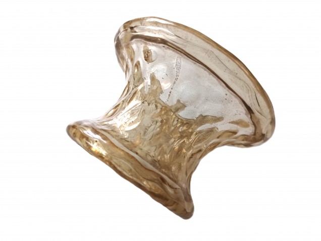 Venetian Chandelier glass stem spacer gold 80mm width 