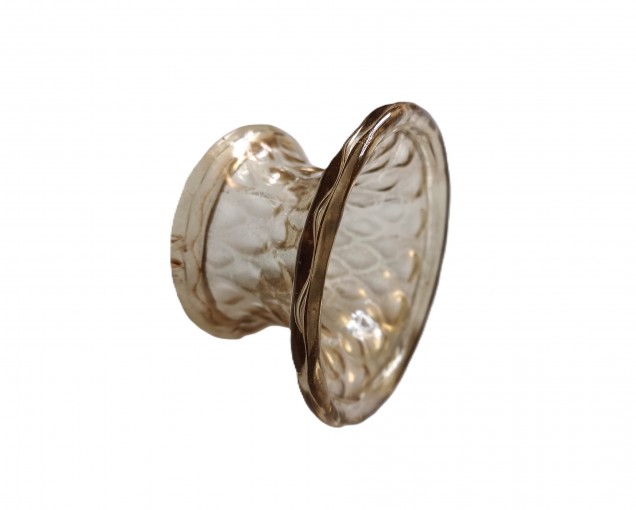 Venetian Chandelier glass stem spacer gold 80mm width 