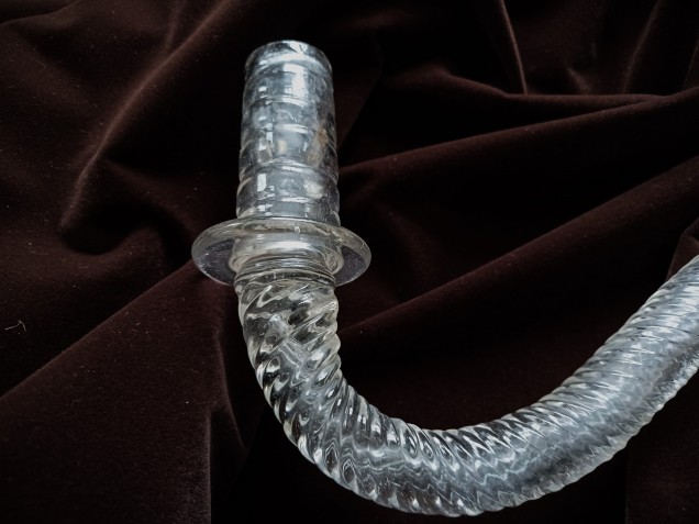 Antique Venetian Glass Chandelier rope arm 