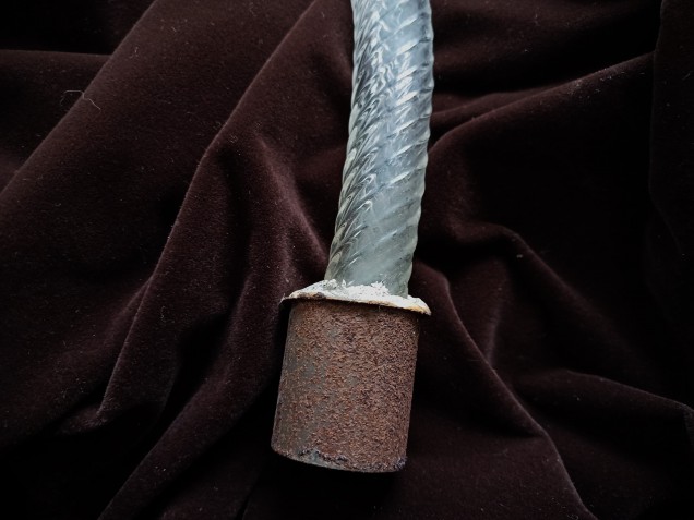 Antique Venetian Glass Chandelier rope arm 