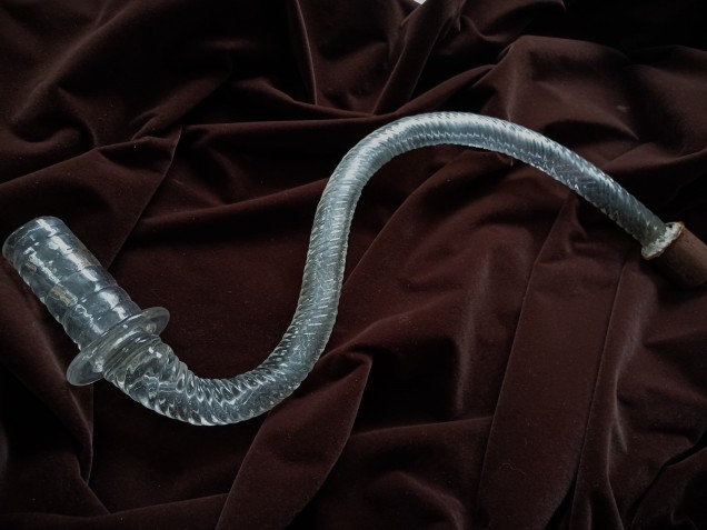 Antique Venetian Glass Chandelier rope arm 