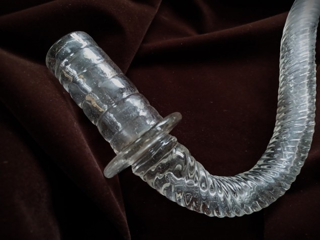 Antique Venetian Glass Chandelier rope arm 