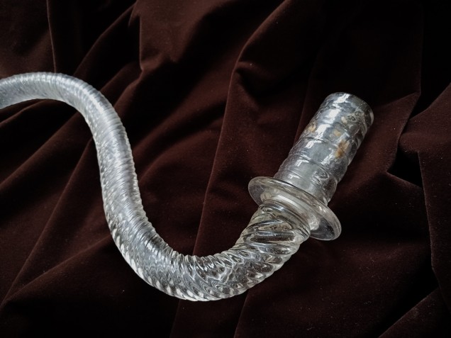 Antique Venetian Glass Chandelier rope arm 